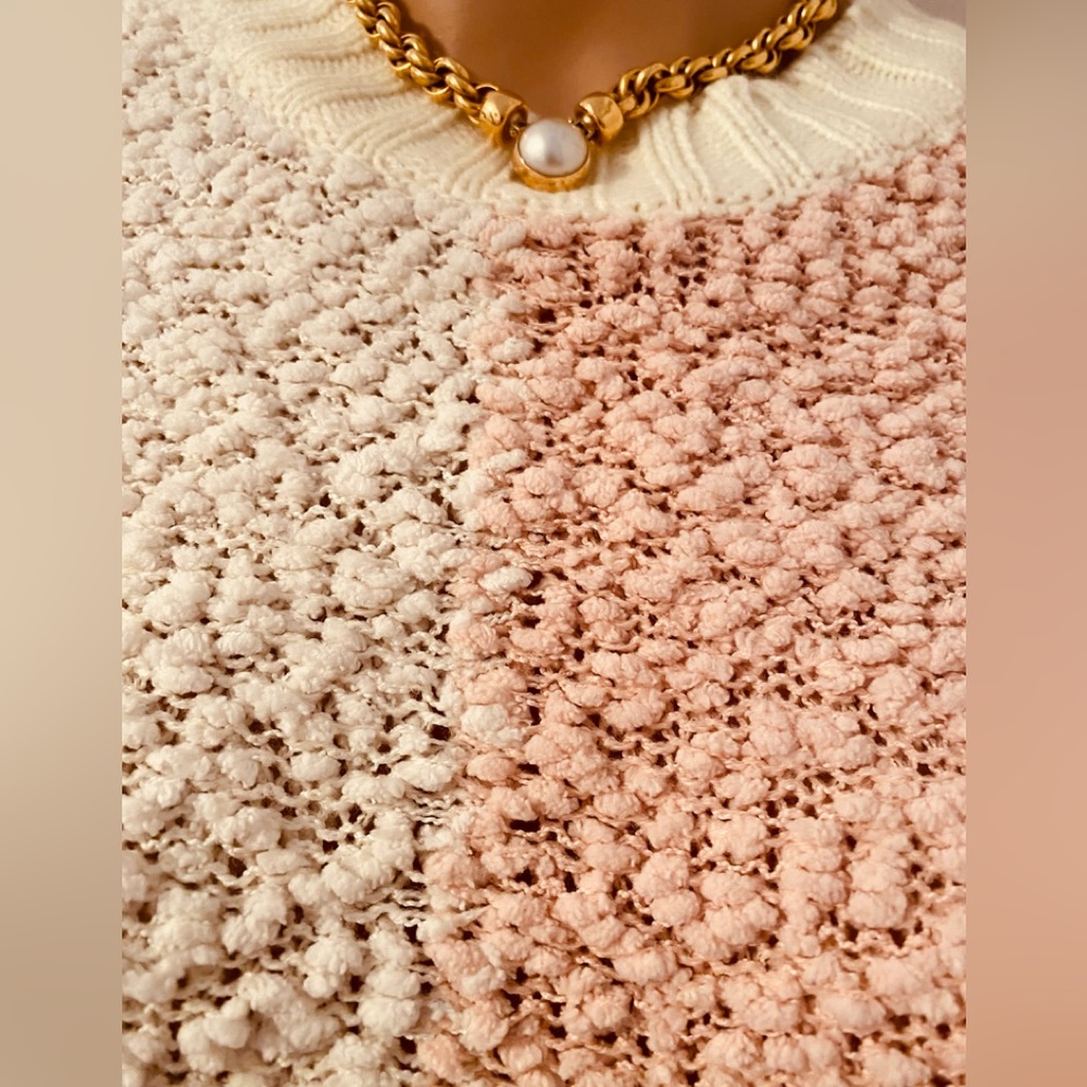 Pink And White Pullover - image 3